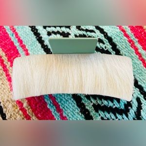 Claw Hair Clip with Cowhide